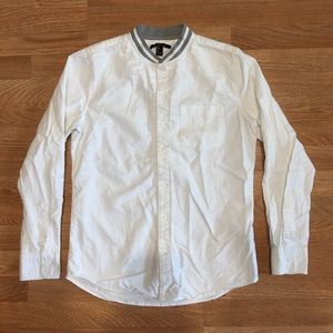 Forever 21 21men White Button Dress Shirt